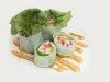 Sushi Summer Roll - Novodobá rolka z rýžového papíru s čerstvou zeleninou, kaviárem Tobiko a dresinkem