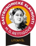 Logo gastronomického festivalu v Litomyšli Gastronomické slavnosti Magdaleny Dobromily Rettigové