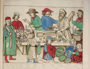 kresba z dob mistra Jana Husa k výstavě gastronomie v dobách Husa v muzeu gastronomie