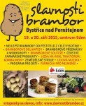 Plakátek s reklamou na gastro festival slavnosti Brambor v Bystřici nad Pernštejnem