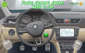 vzhled Aplikace Škoda auto pro děti