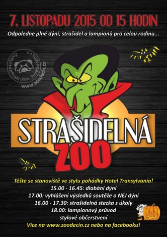 Pozvánka do ZOO Děčín na strašidelný den a dlabání dýní