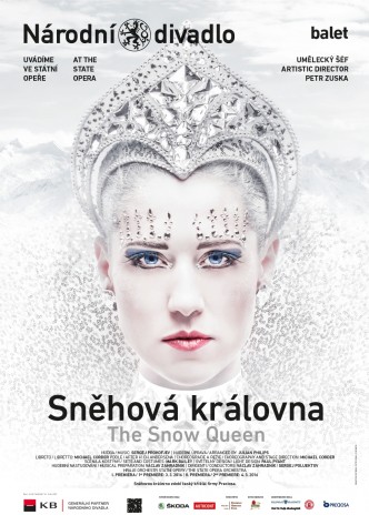 Plakát zvoucí do státní opery na balet Sněhová královna