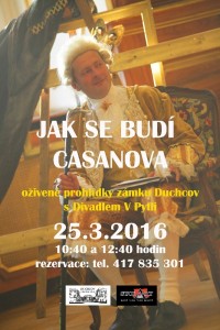 Jak se budi Casanova akce na zámku Duchcov