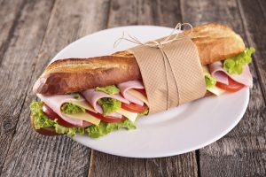 sandwich se šunkou