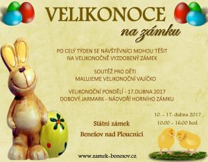 pozvánka na výlet o Velikonocích na Zámek