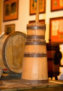 Expozice muzea másla v Máslovicích